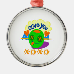 I Love XOXO Africa beautiful amazing text quote  Metal Tree Decoration