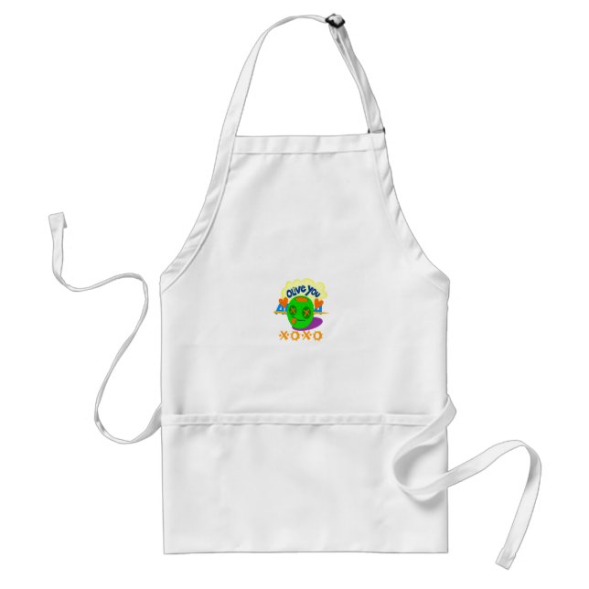 I Love XOXO Africa Standard Apron (Front)