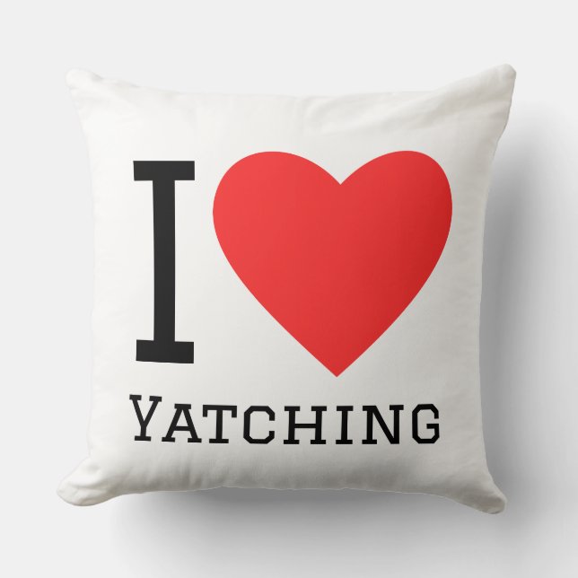 I love Yatching Cushion (Front)