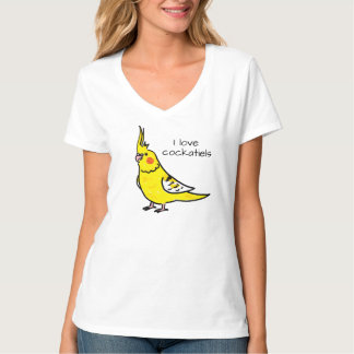 I Love Yellow Cockatiels T-Shirt