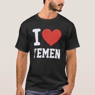 I Love Yemen Heart Souvenir Lovers Pride Travel 1 T-Shirt