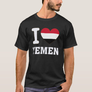 I Love Yemen Heart Souvenir Lovers Pride Travel T-Shirt