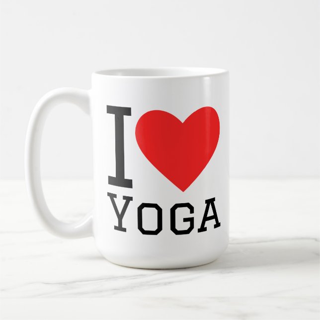 I love yoga coffee mug (Left)
