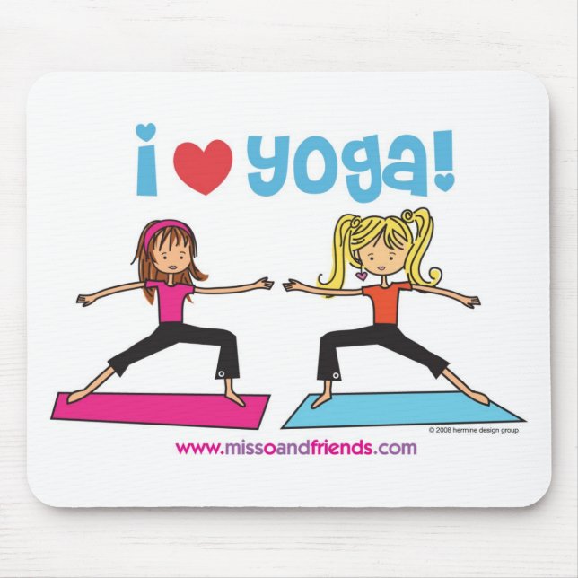 i love yoga mouse mat (Front)