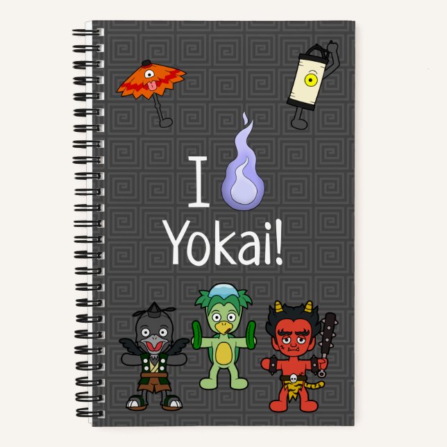 I Love Yokai! Japanese Monster Notebook (Front)