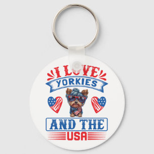 I love Yorkies and the USA 01 Key Ring