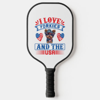 I love Yorkies and the USA 01 Pickleball Paddle