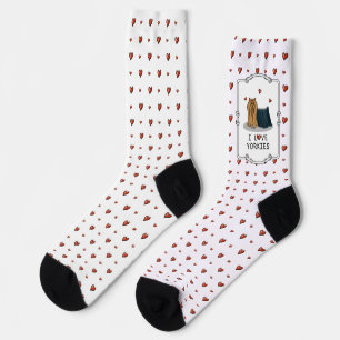 I Love Yorkies (I Love Yorkshire Terriers) - Cute Socks