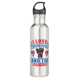 I love Yorkshire Terriers and the USA 01 710 Ml Water Bottle