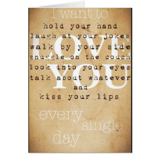 I love you