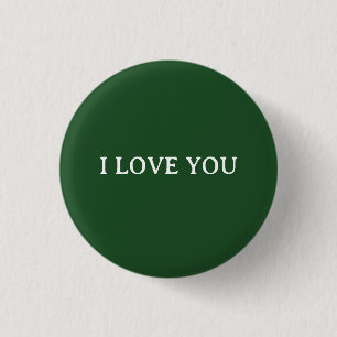 I LOVE YOU 3 CM ROUND BADGE