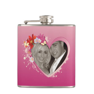 I Love You 5A Wrapped Flask