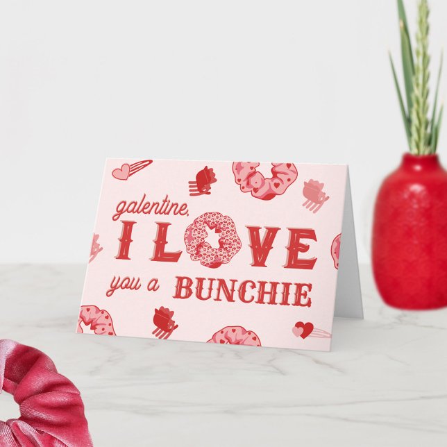I Love You A Bunchie Punny Valentine Card (Creator Uploaded)