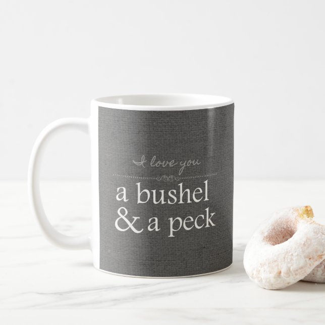 I Love You A Bushel & A Peck Coffee Mug (With Donut)