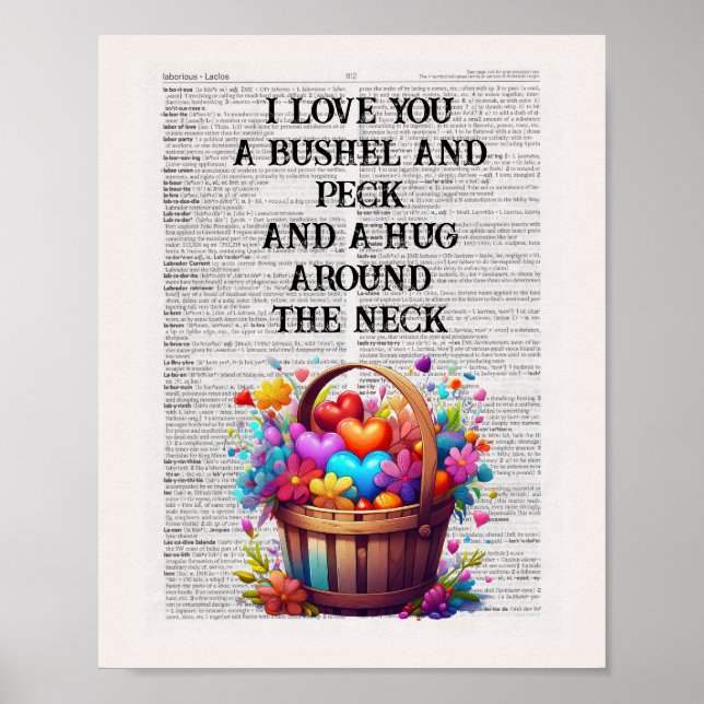 I love you a bushel and a peck and a hug  poster (Front)