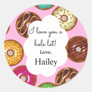 I Love You a Hole Lot Valentine's Day Sticker