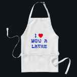 I love you a Latke Standard Apron<br><div class="desc">Great Chanukah gift to tell somebody how much you love them with a play on words with Latke!</div>