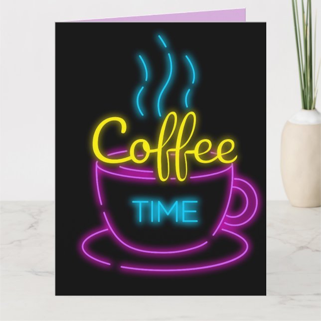 I LOVE YOU A LATTE COFFEE CHRISTMAS FRAMABLE CARD (Front)