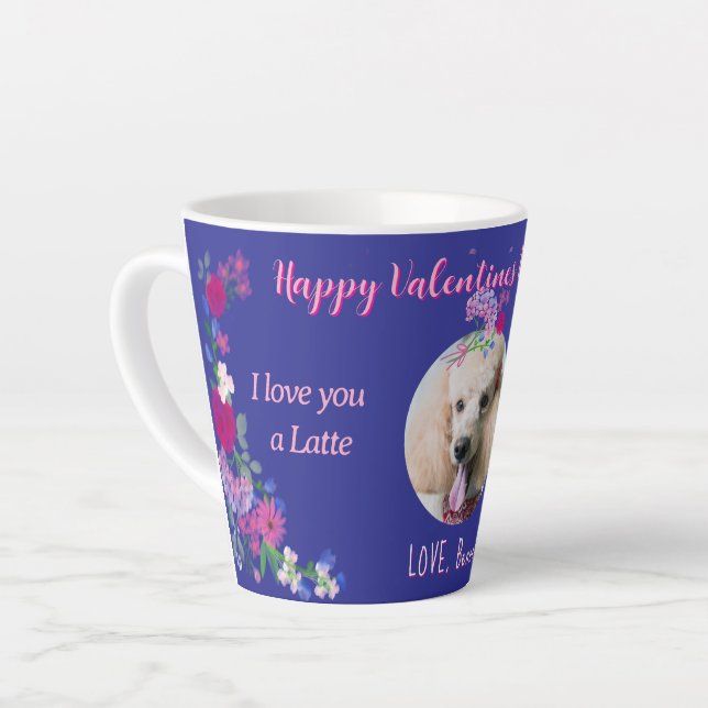I Love You a Latte Custom Valentine From Cat Mug (Left Angle)