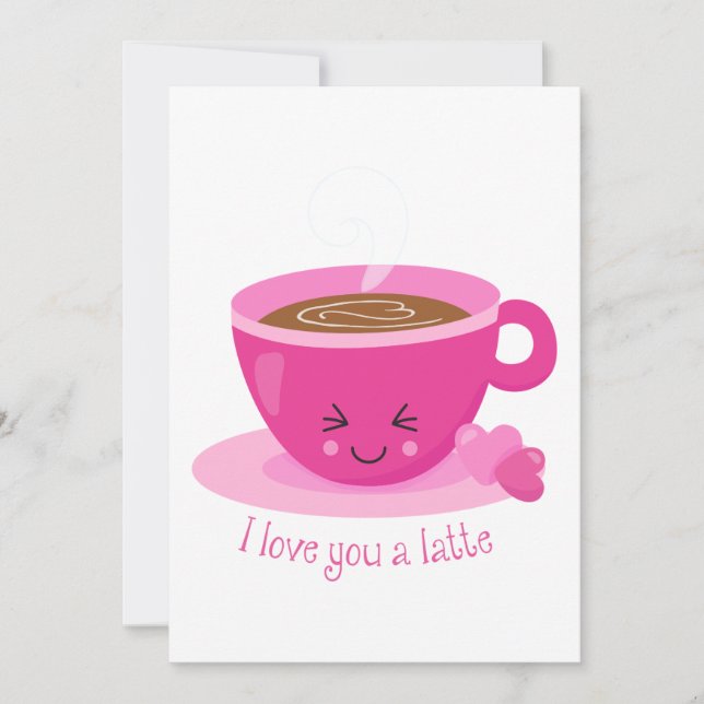 I Love You A Latte Invitation (Front)