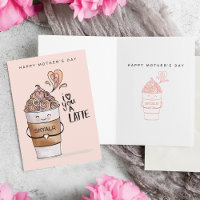 I Love You A Latte Kawaii Coffee Cup Mother's Day