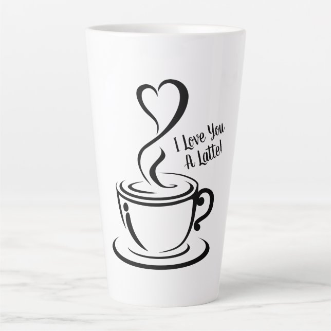 I Love You a Latte Latte Mug (Front)