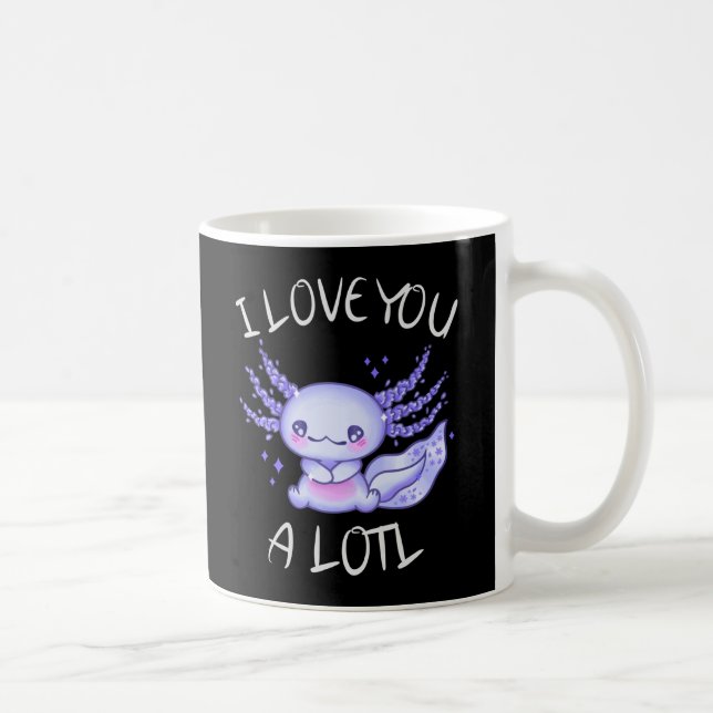 I love you a lotl Axolotl in love Coffee Mug (Right)