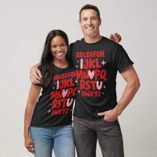 "I Love You" A to Z Love Alphabet T-Shirt