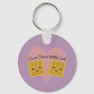 I Love You a Waffle Lot! Key Ring