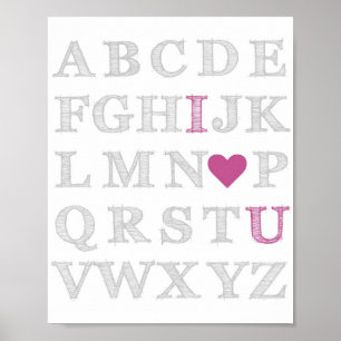 I love you ABC's Poster