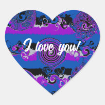 I love you! Abstract sticker