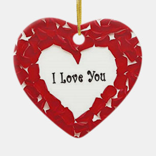 **I LOVE YOU** ADULT CERAMIC TREE DECORATION
