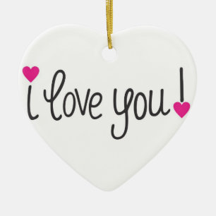 **I LOVE YOU** ADULT CERAMIC TREE DECORATION