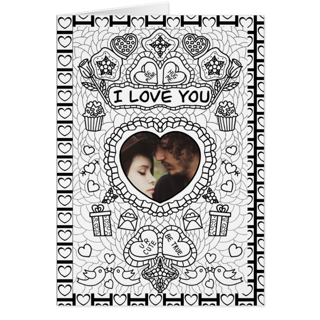 I Love You | Adult Colouring | Valentine's Day  (Front)