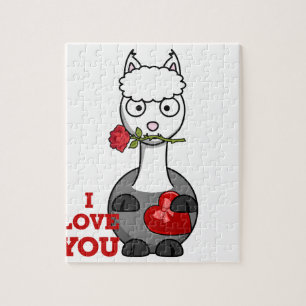 i love you alpaca jigsaw puzzle