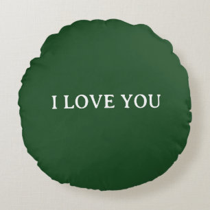I LOVE YOU AND I LOVE YOU TOO ROUND CUSHION