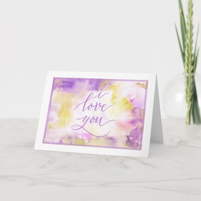 “I love you” anytime card (Front)
