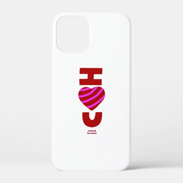 I Love You Apple iPhone 12 Mini Case (Back)