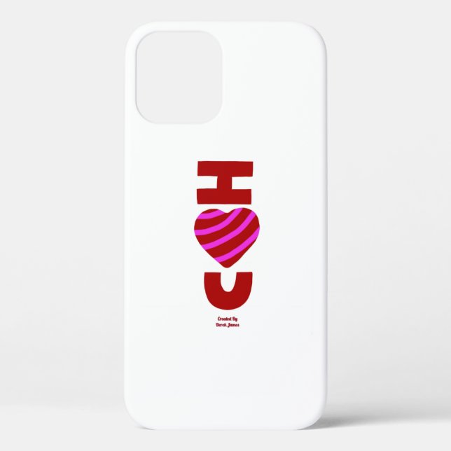I Love You Apple iPhone 12 Pro Case (Back)