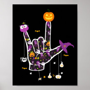 I Love You ASL Halloween Sign Language Halloween G