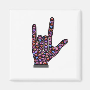 I Love You ASL Magnet