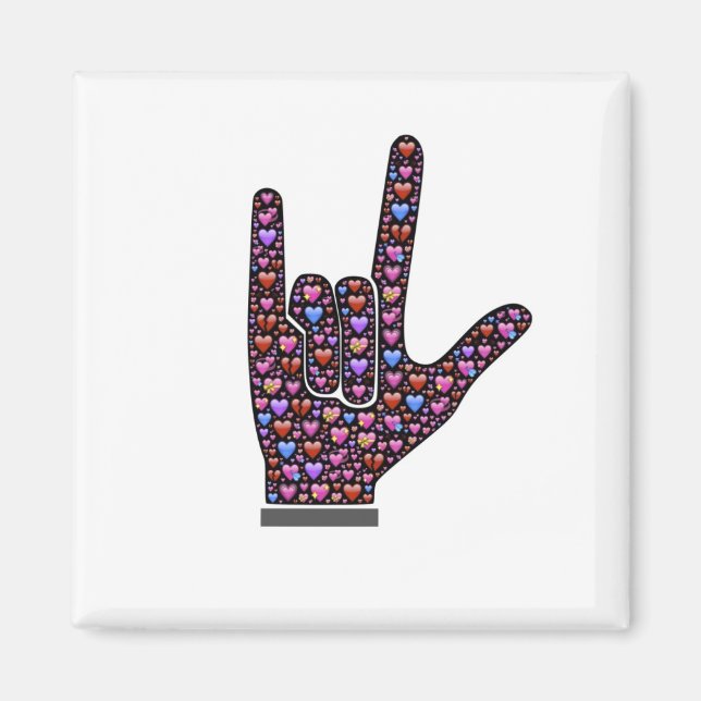 I Love You ASL Magnet (Front)