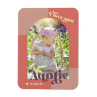 I Love You Auntie Retro Photo