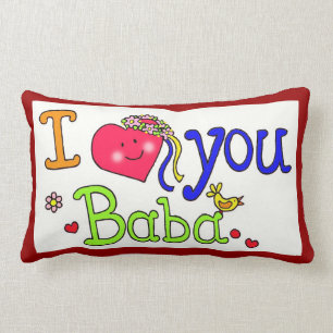 I Love You Baba Lumbar Cushion
