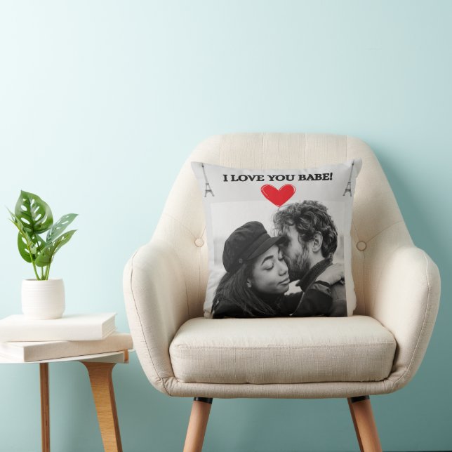 I Love You Babe Pillow A Gift For Couples (Chair)