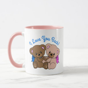 I Love You Back Teddy Bears Hugging Mug