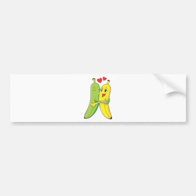 I Love You Bananas Bumper Sticker (Front)