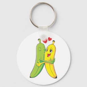 I Love You Bananas Key Ring