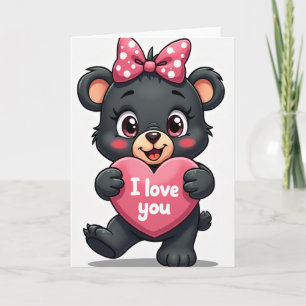 I Love You Bear Card