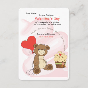I love You Bear Valentine's Day Card